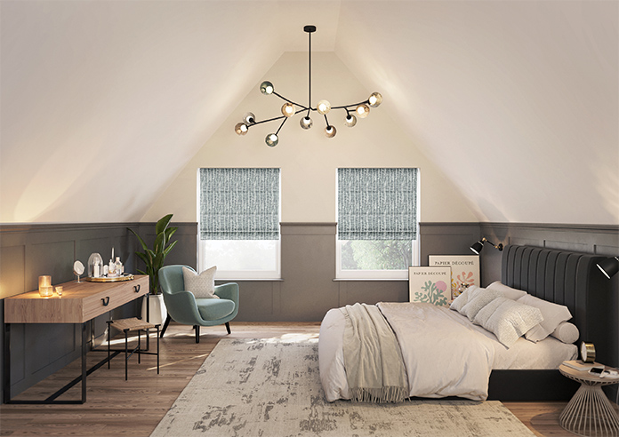 Urbanite, Frosted Steel - Roman Blind - Image 8